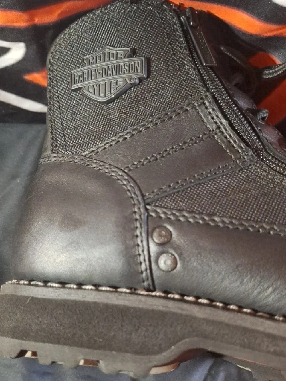 Harley-Davidson Men's Black Leather Bonham Riding Boot